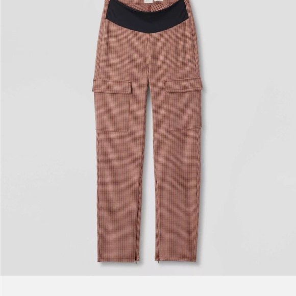 NEW! Women's Adaptive Seated Fit Pants, Brown Plaid Pants, Multiple Sizes - Picture 1 of 9